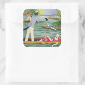 Those Summer Punts Vierkante Sticker (Tas)