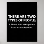 Those who extrapolate from incomplete data poster (Voorkant)