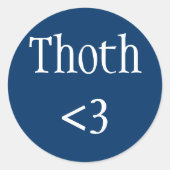 Thoth <3 sticker (Voorkant)