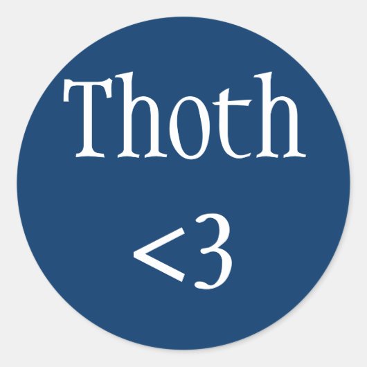 Thoth <3 sticker (Voorkant)