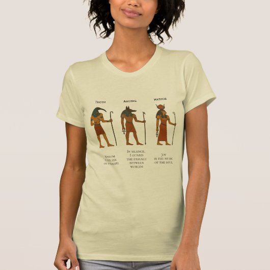 Thoth, Anubis & Hathor - Oude Egyptische Godheid T-shirt (Voorkant)