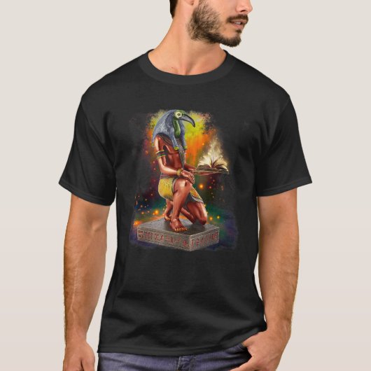 Thoth de Egyptische God van Kennis T-shirt (Voorkant)