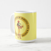 Thoth: de Egyptische God van wijsheid en geschrift Koffiemok (Voorkant links)