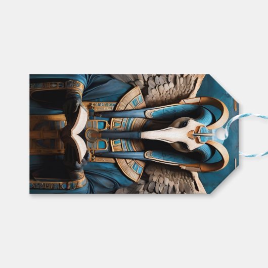 Thoth, de oude Egyptische god van de wijsheid, sch Cadeaulabel (Voorkant (Horizontaal))