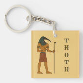 Thoth - De Oude Egyptische God van Wijsheid Sleutelhanger (voorkant)