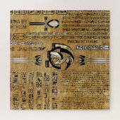 Thoth - Djhuty Egytian God- Gold and Pearl Legpuzzel (Horizontaal)