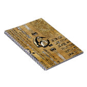 Thoth - Djhuty Egytian God - Gold en Pearl Notitieboek (Rechterzijde)