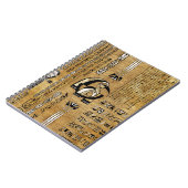 Thoth - Djhuty Egytian God - Gold en Pearl Notitieboek (Linkerzijde)