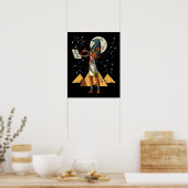 Thoth Egyptian God Ancient Pyramids Mythology Poster (Keuken)