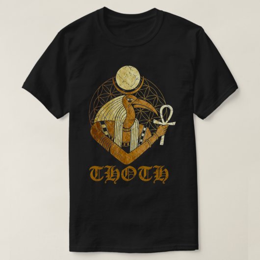 THOTH  Egyptian God Of Moon Science And believe i  T-shirt (Design voorkant)