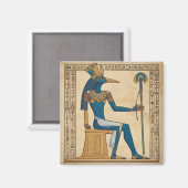 Thoth, Egyptische God. Smaragdgroene tabletten. Magneet (Voorkant / Achterkant)