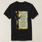 Thoth en The 7 Hermetic Principles Egyptian and G T-shirt (Design voorkant)