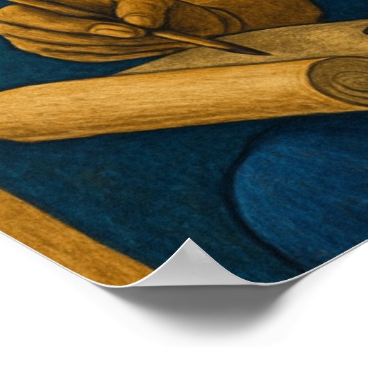 Thoth God Poster – Oude Egyptische Wijsheidskunst (Hoek)