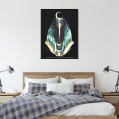 Thoth God van Wisdom Canvas Afdruk (Insitu (Slaapkamer))
