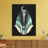 Thoth God van Wisdom Canvas Afdruk (Insitu (Woonkamer))