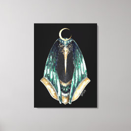 Thoth God van Wisdom Canvas Afdruk