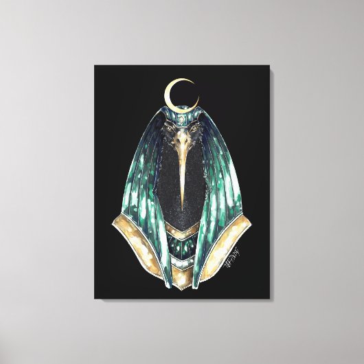 Thoth God van Wisdom Canvas Afdruk (Voorkant)