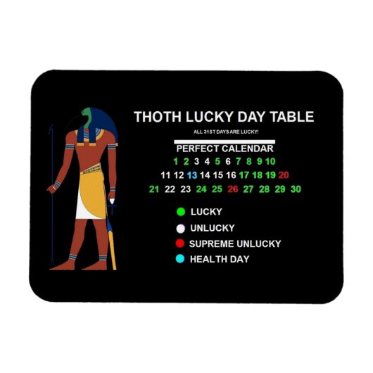 THOTH LUCKY DAY TAFELMAGNEET MAGNEET (Horizontaal)