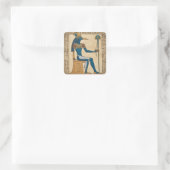 Thoth, oude Egyptische God Vierkante Sticker (Tas)