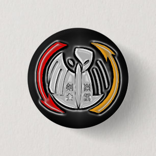 THOTH-symbool rond Ronde Button 3,2 Cm
