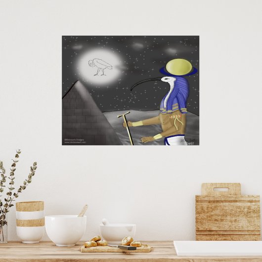 Thoth_The Moon Deity Poster (Keuken)