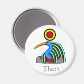 Thoth - Voormalig Egyptian God magnet (Voorkant / Achterkant)