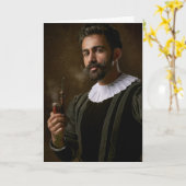 THOU ART ROKING HOT COLONIAL MAN BIRTHDAAGKAARTEN KAART (Gele Bloem)