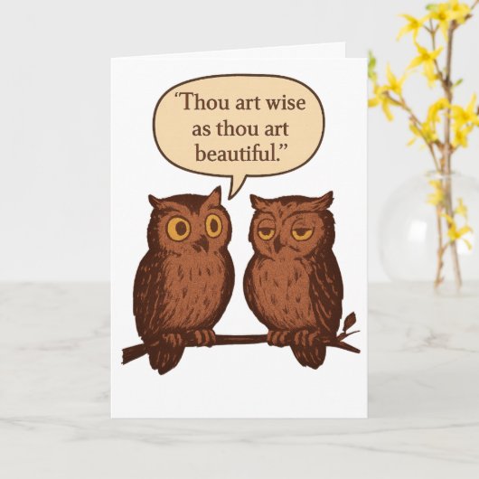 Thou art wise and beautiful kaart (Gele Bloem)