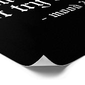 Thou Shall Not Try Me - Mood 24_7 Funny Oldschool Poster (Hoek)