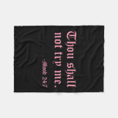 Thou Shall Not Try Me Mood 24_7 Funny Quote Old En Fleece Deken (Voorkant (Horizontaal))