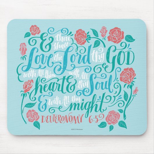 Thou Shalt houdt van de Heer Muismat (Voorkant)