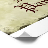 Thou Shalt niet panic Humor Parchment Poster (Hoek)
