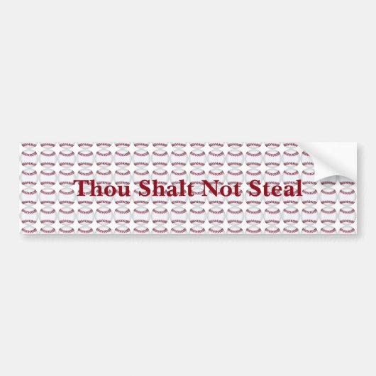 Thou Shalt niet Steal Bumpersticker (Voorkant)