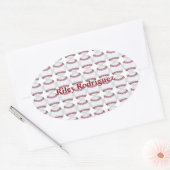 Thou Shalt niet Steal Ovale Sticker (Envelop)