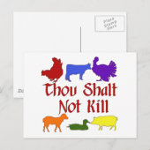 Thou Shalt niet vermoord Briefkaart (Voorkant / Achterkant)