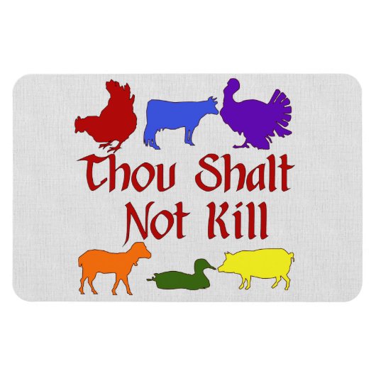 Thou Shalt niet vermoord Magneet (Horizontaal)