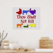 Thou Shalt niet vermoord Poster (Keuken)