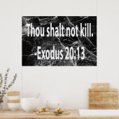 Thou Shalt niet vermoord Poster (Keuken)