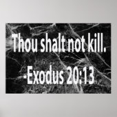 Thou Shalt niet vermoord Poster (Voorkant)
