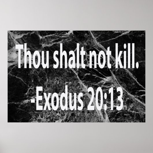Thou Shalt niet vermoord Poster (Voorkant)