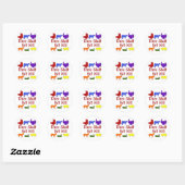 Thou Shalt niet vermoord Ronde Sticker (Vel)