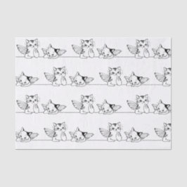 THOUDENDE KITTENS MET AFVALpapier Tissuepapier