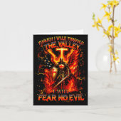 Though I Walk The Valley I Will Fear No Evil Quote Kaart (Gele Bloem)