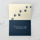 Though the Path Ahead Is Quiet Pet Sympathy Kaart (Binnen)