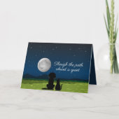 Though the Path Ahead Is Quiet Pet Sympathy Kaart (Voorkant)