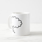 Thought Bubble - voeg je eigen tekst toe! Koffiemok (Voorkant links)