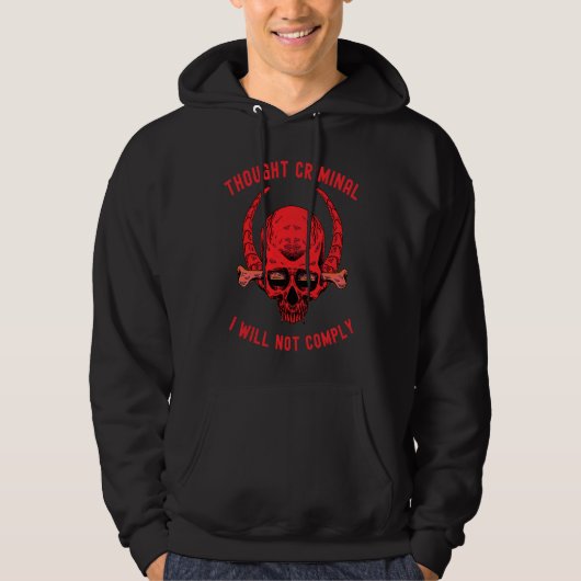 Thought Criminal Great Reset Ministry of Truth  1 Hoodie (Voorkant)