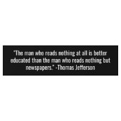 Thought-provocerende Thomas Jefferson Bumpersticke Bumpersticker