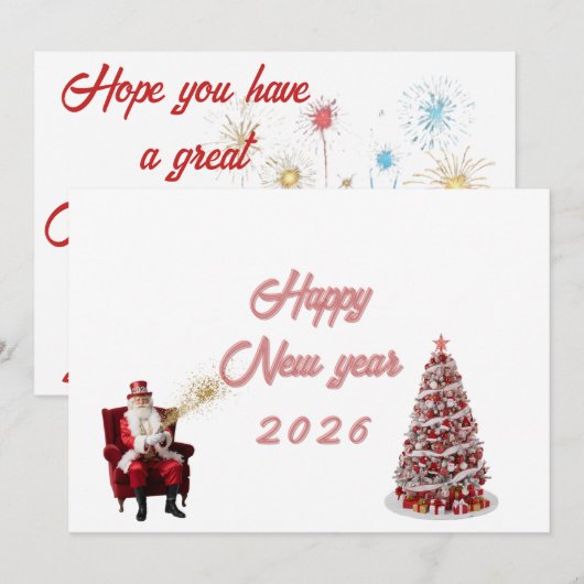 Thoughtful Holiday Greeting Card (Voorkant / Achterkant)