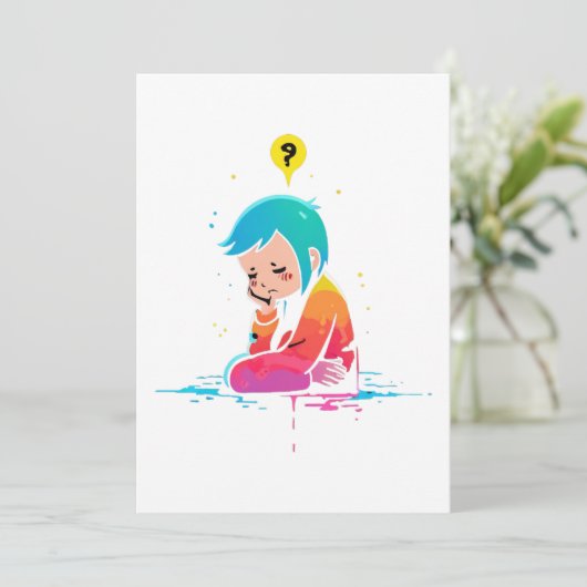 Thoughtful Kaart (Staand voorkant)